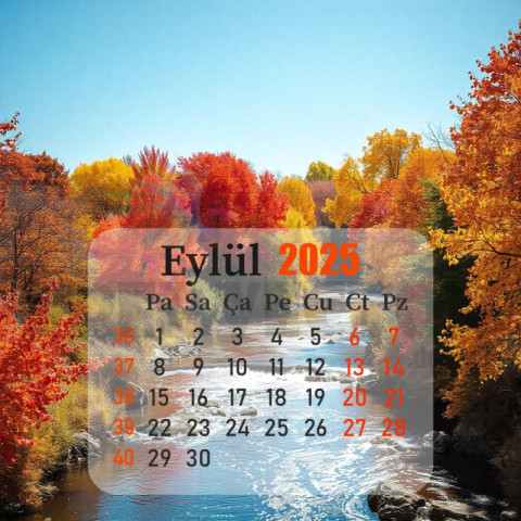Eylül 2025 Takvim